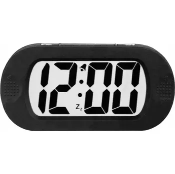 Budík Budík Xonix černý 14 cm