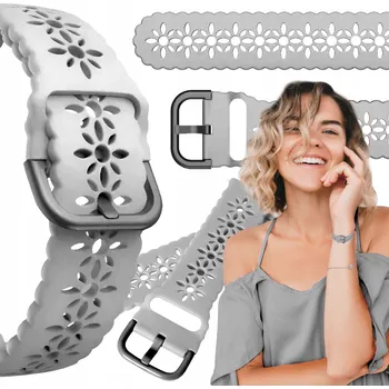 Řemínek na hodinky Řemínek ChronSmarta pro Garmin 20mm šedý