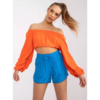 Dámské kalhoty Šortky D73761M61531KA modré S