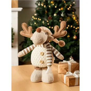 Vánoční dekorace Sinsay - Vánoční stojící dekorace ve tvaru soba - vícebarevná - 829FM-MLC - 829FM-MLC-ONE