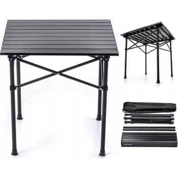 Zahradní stůl Turistický stolek Meteor 51 x 53 x 50 cm černý