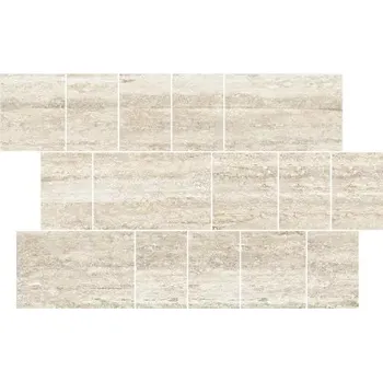 Obklad Thermae Verso Mini Brick T. Light Honed Rift - dlaždice mozaika 29x42 béžová lesklá TRV778S