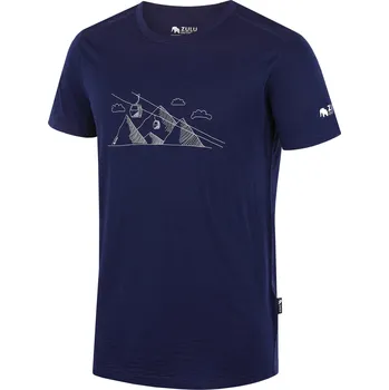 Pánské tričko Pánské triko Zulu Merino 160 Short Cabelway Comfy Velikost: M / Barva: modrá