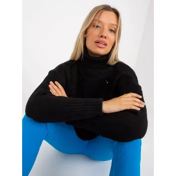 Dámský svetr Dámský svetr LC SW 3019 černý jedna velikost