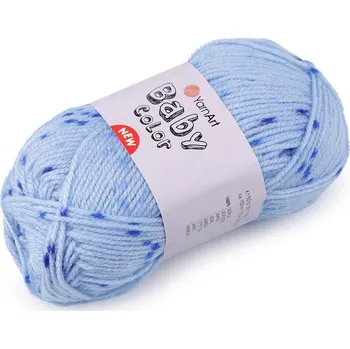 Příze Pletací příze Baby Color 50 g - 15 (207) modrá světlá