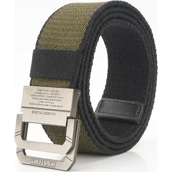 Opasek Nylonový opasek s kovovou přezkou Monet Zelený