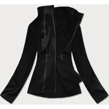 Černá dámská mikina s nízkým stojáčkem (HH020-01) odstíny černé S (36)