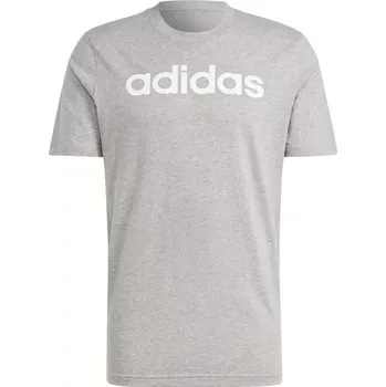Pánské tričko Adidas Essentials Single Jersey Lineární vyšívané logo Tee M IC9277 Muži L