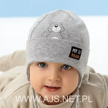 Čepice Dětská čepice AJS 50-012 modrá 44-46 cm