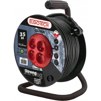 Prodlužovací kabel ELGOTECH Prodlužovací buben 3x1,5 (GUMA) délka 35 m