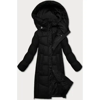 Černá dámská zimní bunda s kontrastní podšívkou Glakate (LU-238152#) odstíny černé M (38)