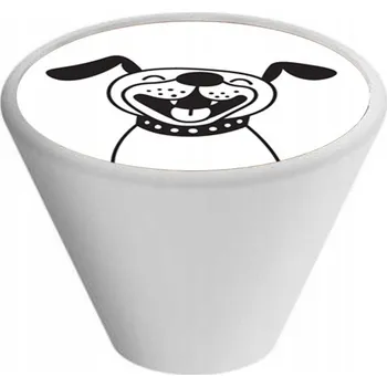 Nábytkové kování GAMET Dětská nábytková úchytka 35x25 mm bílá