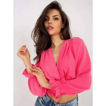 Dámská halenka Halenka DHJ BZ 13866.92P fluo růžová jedna velikost