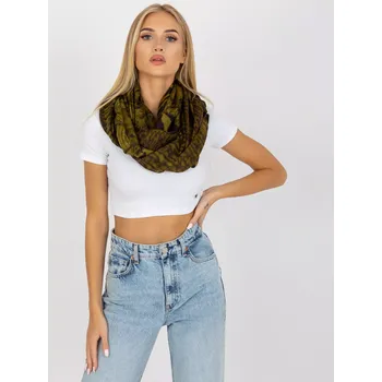 Dámské oblečení Dámská tunelová šála AT KM S 6162 khaki jedna velikost