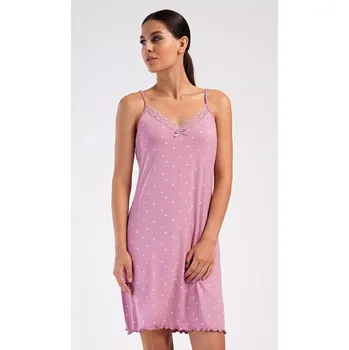Dámská noční košile na ramínka Ingrid starorůžová 3XL