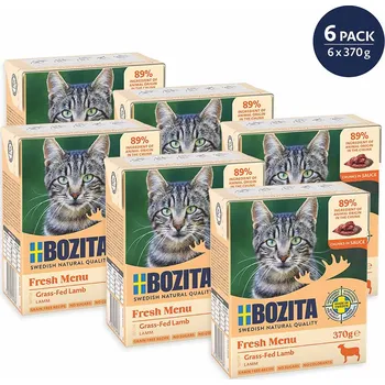 Krmivo pro kočku Bozita kousky v omáčce s jehněčím 6x370 g