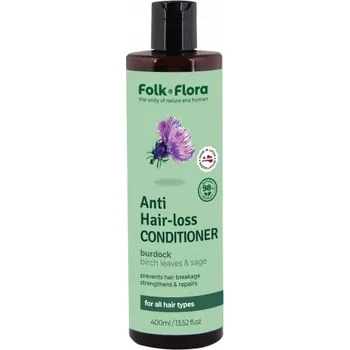 Posilující kondicionér proti vypadávání vlasů "Lopuch" Folk&Flora 400 ml
