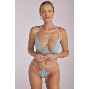 Podprsenka Měkká dámská podprsenka soft Kinga SC-1123 Camile modrá 70C