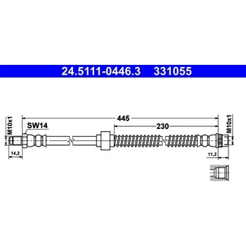 Brzdová hadice Brzdová hadice ATE 24.5111-0446.3
