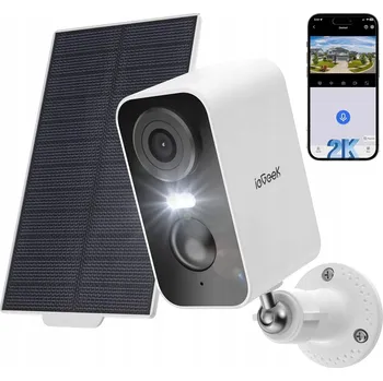 IP kamera Venkovní Solární Bezdrátová IP WiFi Kamera FULL HD 2K 3MPx 4x Zoom