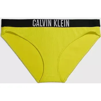 Dámské plavky Dámský spodní díl bikin KW0KW01986 LRF neon. žluté - Calvin Klein S