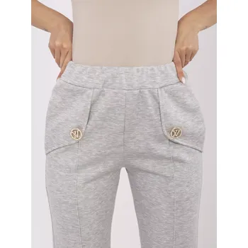 Dámské kalhoty Kalhoty DHJ SP 20518.12 šedé jedna velikost