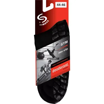 Pánské ponožky Protiskluzové ponožky GYM NON-SLIP - JJW INMOVE černá 35-37