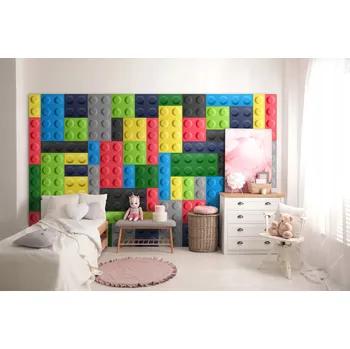 Obraz Filcový panel Modullo 3D čalouněná kostka růžová 15x15 cm