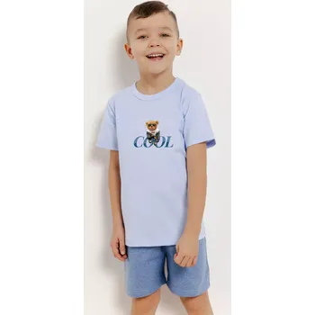 Pánské pyžamo 3410 CHLAPECKÁ PYŽAMA LUCAS 104-116 modrá 110