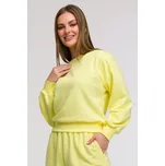 B293 Mikina s otevřenými zády - lemon EU M