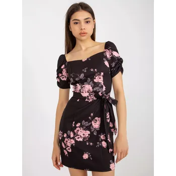 Dámské šaty Šaty LK SK 508641.29 černá a růžová 36