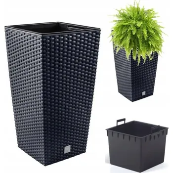 Květináč Květináč plast šedý Prosperplast 75 cm x 40 cm x 75 cm