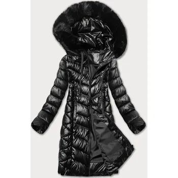 Černá prošívaná dámská zimní bunda S'west (B8268-1) odstíny černé L (40)