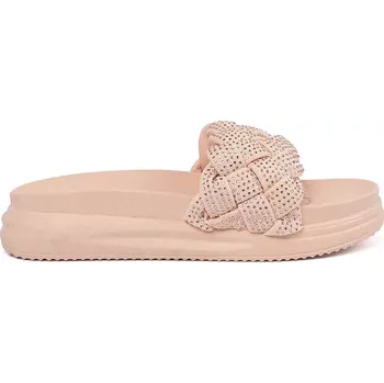 Dámské žabky Zajímavé nazouváky dámské růžové platforma 38