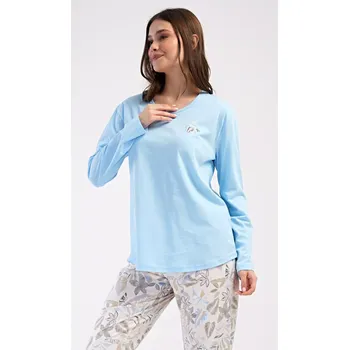 Dámské pyžamo Dámské pyžamo kapri Srdce šedá 2XL