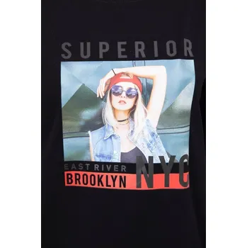 Halenka s potiskem Superior černá UNI