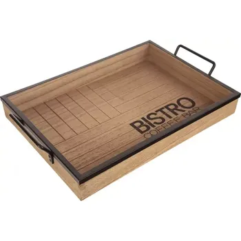 Tác dřevo/kov Bistro 35x25 cm