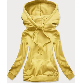 Dámská mikina Žlutá dámská tepláková mikina (W02-68) žlutá S (36)