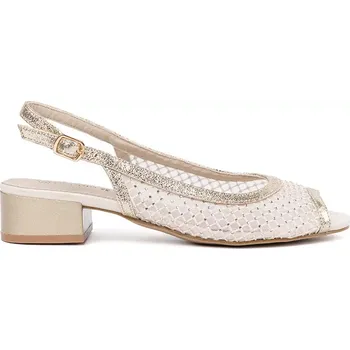 Dámské sandále Klasické dámské sandály zlaté Obcas 38