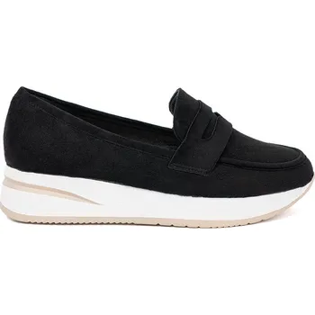 Dámské mokasíny Trendy mokasíny černé dámské platforma 37