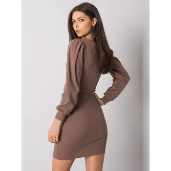 Dámské šaty Šaty RV SK 7280.34X hnědá L