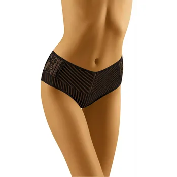 Kalhotky Dámské kalhotky Eco-Pa Black - Wol-Bar XXL