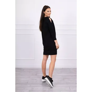 Dámské šaty Šaty s 3D grafikou, krajková černá UNI