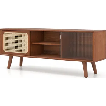 Televizní stolek Stojící TV stolek Costway 120,5 cm x 45,5 cm x 31 cm