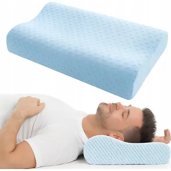 Polštář Ortopedický polštář pro spaní na boku a na zádech z paměťové pěny s profilováním