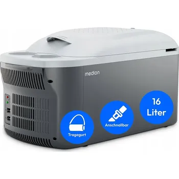 Přenosná turistická lednice 16L CHLAZENÍ a OHŘEV 12V, 230V