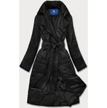 Černá oversize bunda z ekologické kůže (AG1-J9080) odstíny černé S (36)