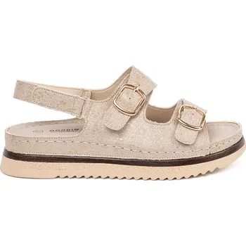 Dámské sandále Exkluzívní hnědé dámské sandály platforma 41