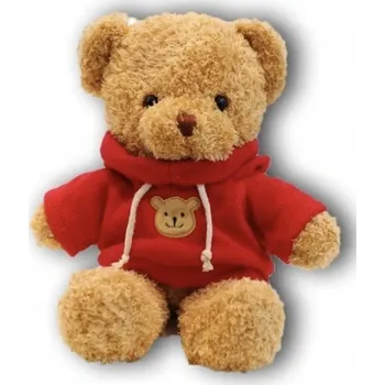 plyšák MEDVÍDEK PLYŠÁK PLYŠÁK DÁREK K VÁNOCŮM PRO DĚTI 30 CM MĚKKÝ