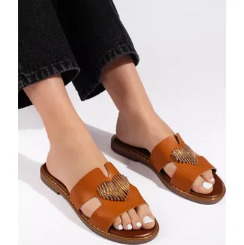 Dámské žabky Praktické nazouváky dámské na plochém podpatku 37